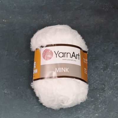 Yarn Art MINK (345 белый ) 100% Полиамид 50 гр/75 м